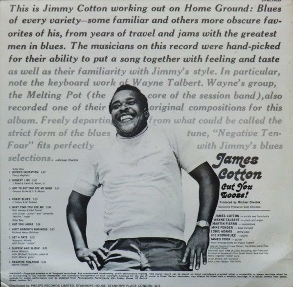 James Cotton : Cut You Loose! (LP, Album)