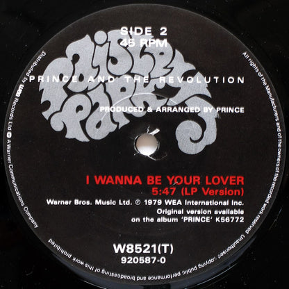 Prince And The Revolution : Anotherloverholenyohead (Extended Version) / I Wanna Be Your Lover (LP Version) (12", Single, PRS)