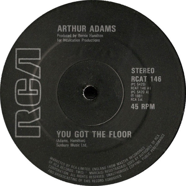 Arthur Adams : You Got The Floor (12", Single)