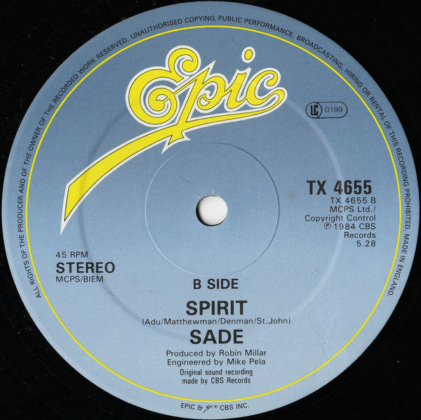 Sade : Smooth Operator (12")