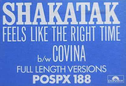 Shakatak : Feels Like The Right Time (12", Single)