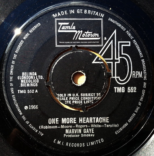 Marvin Gaye : One More Heartache (7", 4-P)