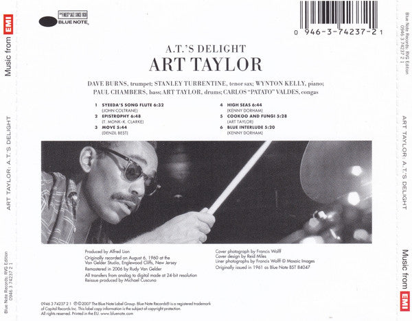 Art Taylor : A.T.'s Delight (CD, Album, RE, RM)