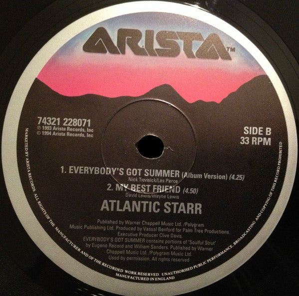 Atlantic Starr : Everybody's Got Summer (12")