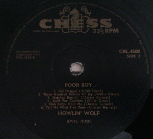 Howlin' Wolf : Poor Boy (LP, Album, Mono)