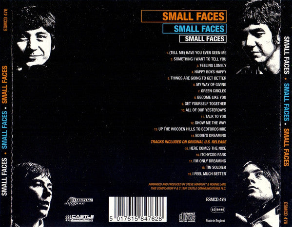 Small Faces : Small Faces Small Faces (CD, Album, RE, RM)