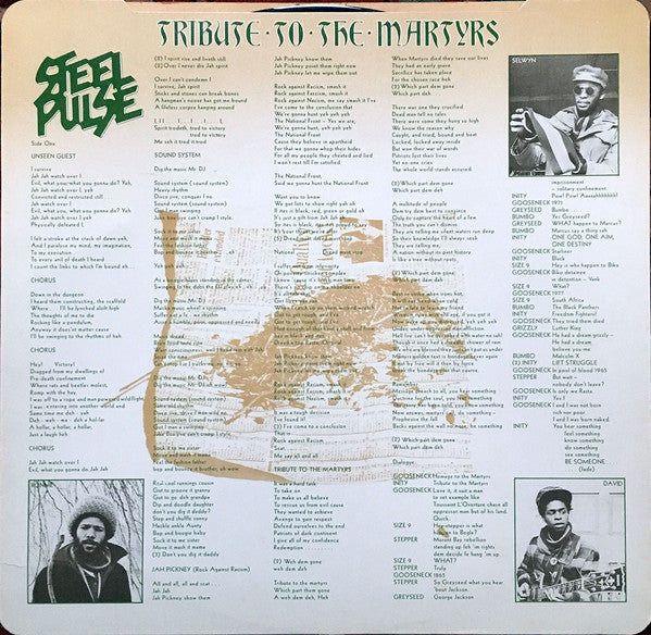 Steel Pulse : Tribute To The Martyrs (LP, Album)