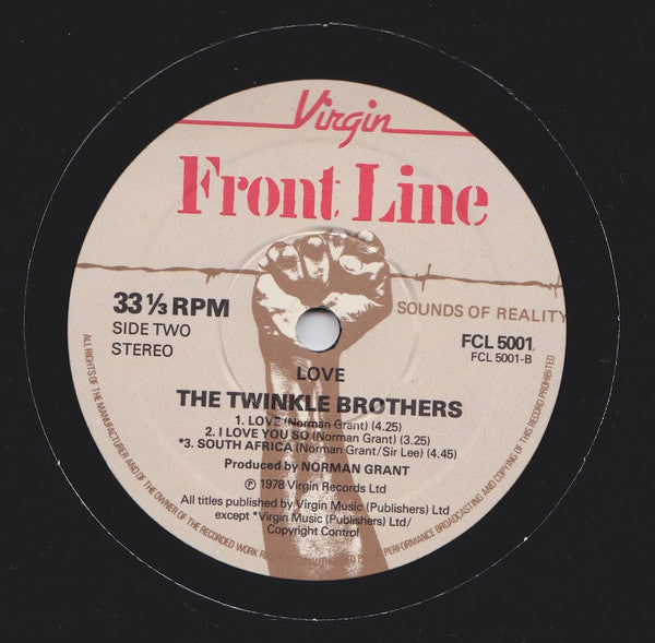 The Twinkle Brothers* : Love (10", MiniAlbum)