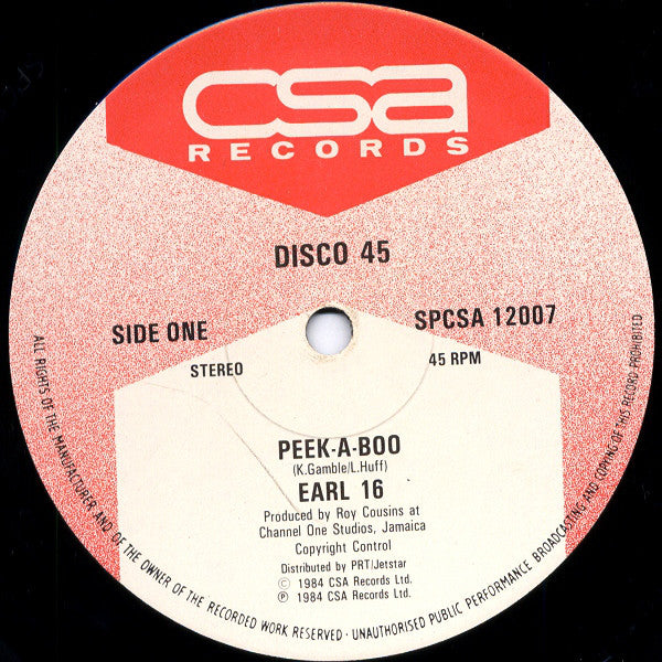 Earl 16* : Peek-A-Boo / Julia (12")