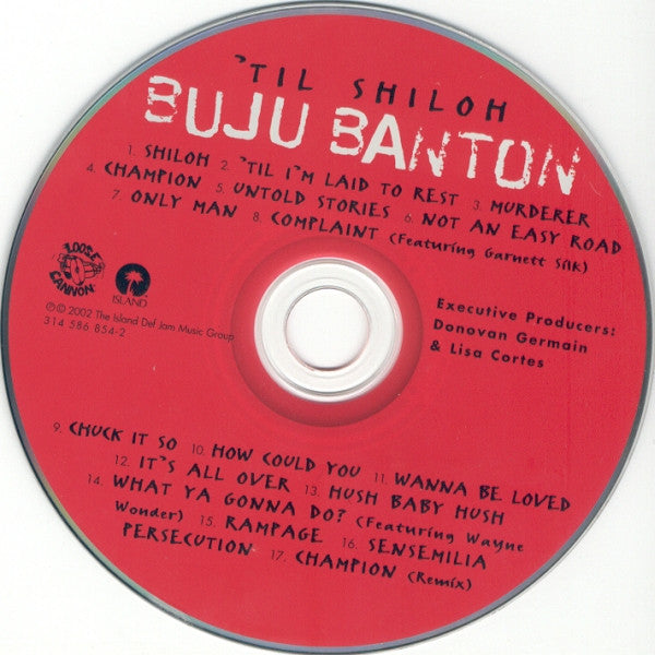 Buju Banton : 'Til Shiloh (CD, Album, RE)