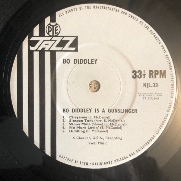 Bo Diddley : Bo Diddley Is A Gunslinger (LP, Album, Mono, RE)