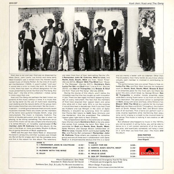 Kool & The Gang : Kool Jazz (LP, Comp, Promo)