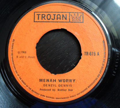 Denzil Dennis : Menah Worry (7")