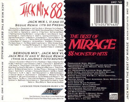 Mirage (12) : Jack Mix 88 - The Best Of Mirage - 88 Non Stop Hits (CD, Album)