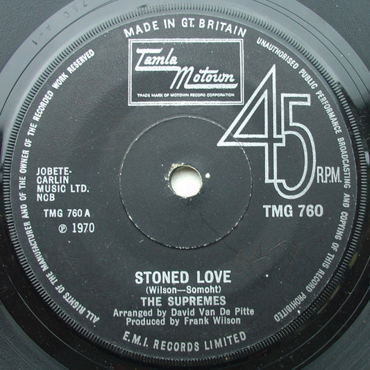 The Supremes : Stoned Love (7", Single, Sol)