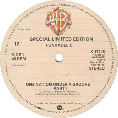 Funkadelic : One Nation Under A Groove (12", Ltd)