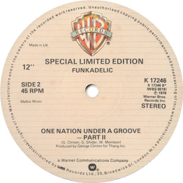 Funkadelic : One Nation Under A Groove (12", Ltd)