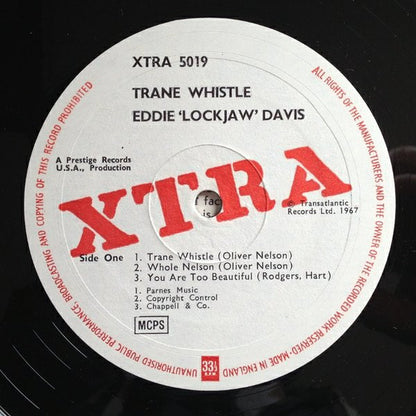 Eddie "Lockjaw" Davis Big Band : Trane Whistle (LP, Mono, RE)