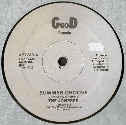 The Joneses : Summer Groove (12")