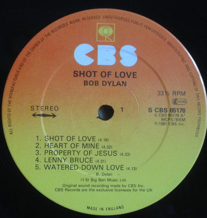 Bob Dylan : Shot Of Love (LP, Album)