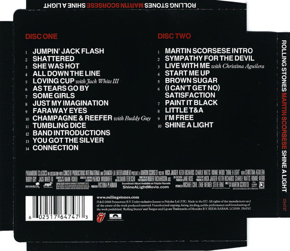 The Rolling Stones, Martin Scorsese : Shine A Light (2xCD, Album, Sup)