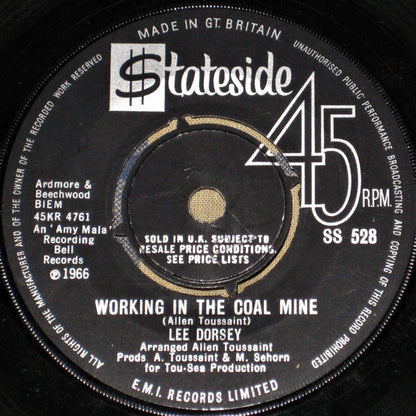 Lee Dorsey : Working In The Coal Mine (7", Single)