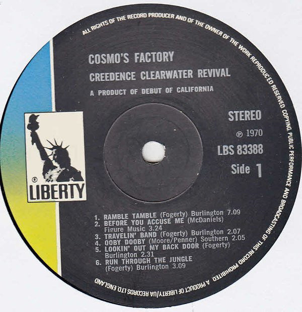 Creedence Clearwater Revival : Cosmo's Factory (LP, Album, Tex)