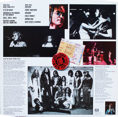 John Lennon : Live In New York City (LP, Album)