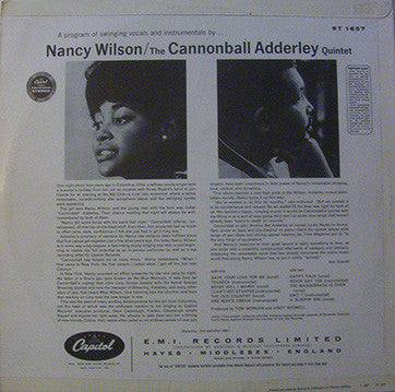 Nancy Wilson / Cannonball Adderley : Nancy Wilson / Cannonball Adderley (LP)