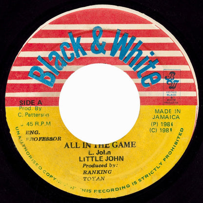 Little John / King Tubbys* : All In The Game / Games Man Skank (7", Single)