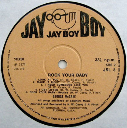 George McCrae : Rock Your Baby (LP, Album)