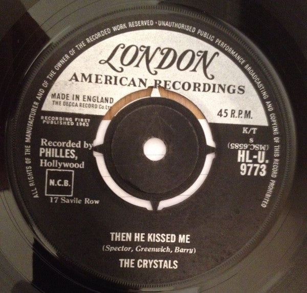 The Crystals : Then He Kissed Me (7", Single)