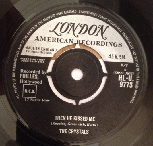 The Crystals : Then He Kissed Me (7", Single)