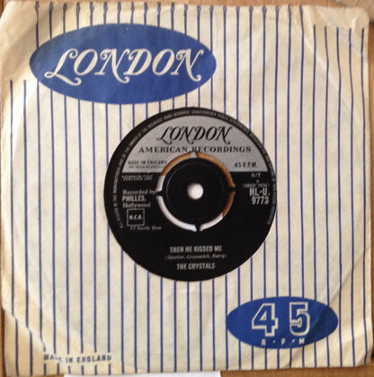 The Crystals : Then He Kissed Me (7", Single)