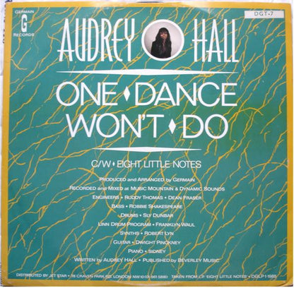 Audrey Hall : One Dance Won't Do (12", Single)