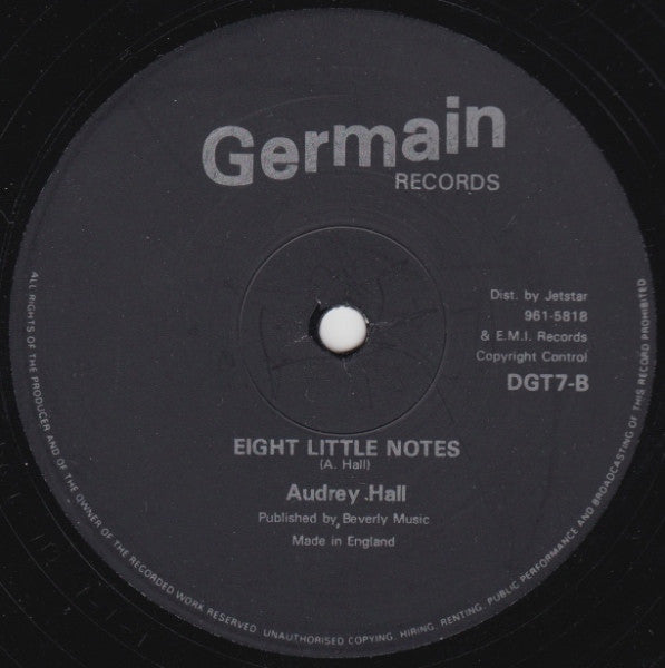 Audrey Hall : One Dance Won't Do (12", Single)