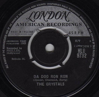 The Crystals : Da Doo Ron Ron (7", Single, RP)