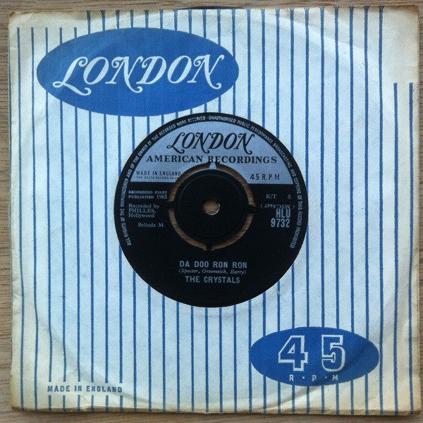 The Crystals : Da Doo Ron Ron (7", Single, RP)