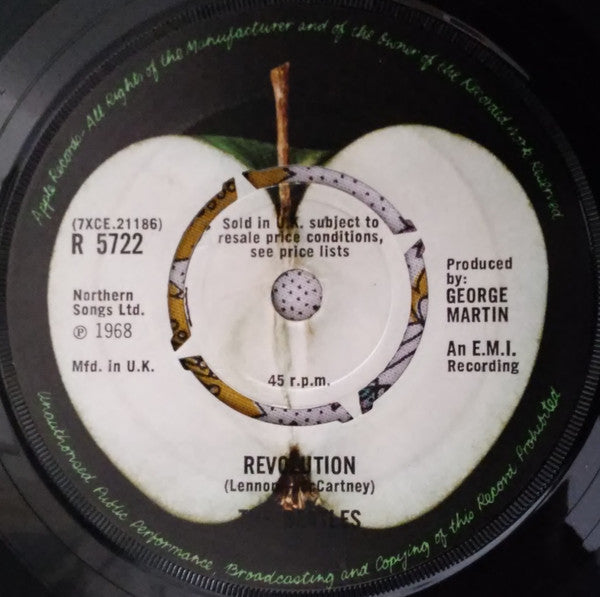 The Beatles : Hey Jude / Revolution (7", Single, Dec)