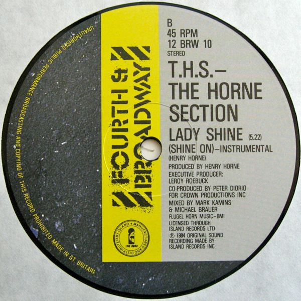 The Horne Section : Lady Shine (Shine On) (12")