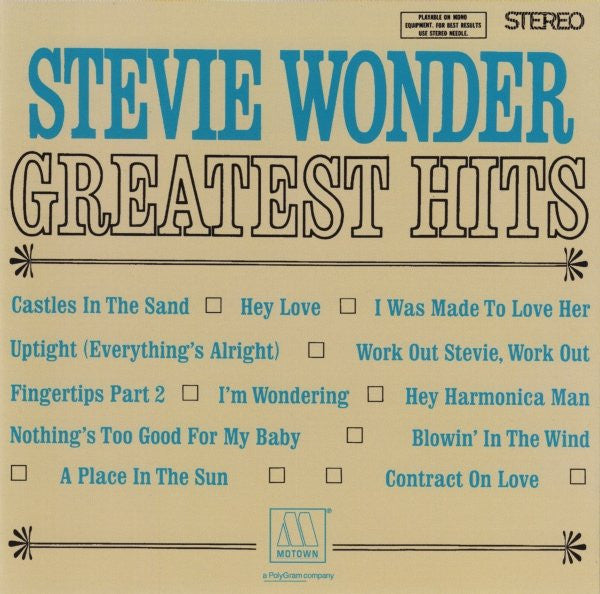 Stevie Wonder : Greatest Hits (CD, Comp, RE, RM)