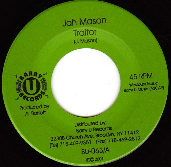 Jah Mason : Traitor (7")