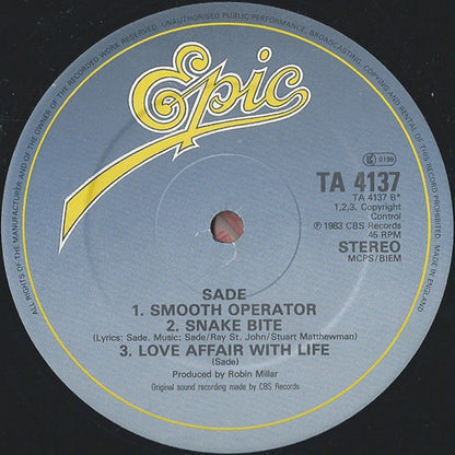 Sade : Your Love Is King (12", Single)