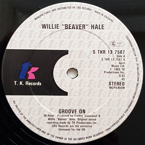 Willie Hale : Groove On (12")