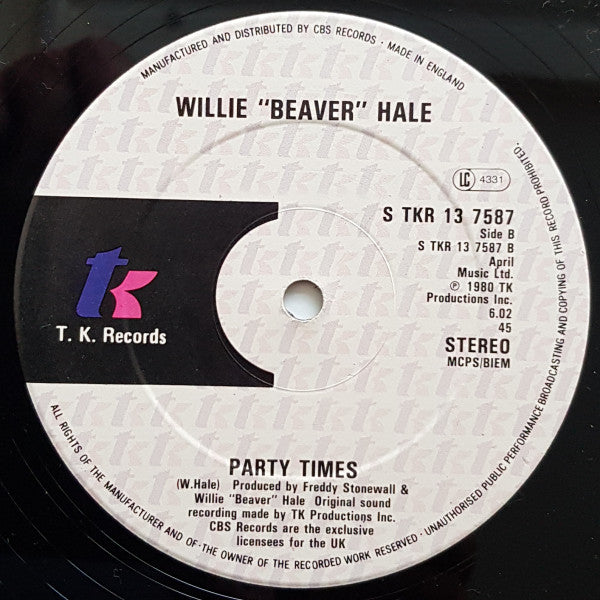 Willie Hale : Groove On (12")