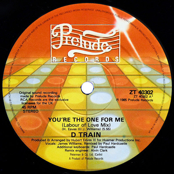 D-Train : You're The One For Me (Labour Of Love Mix) (12")