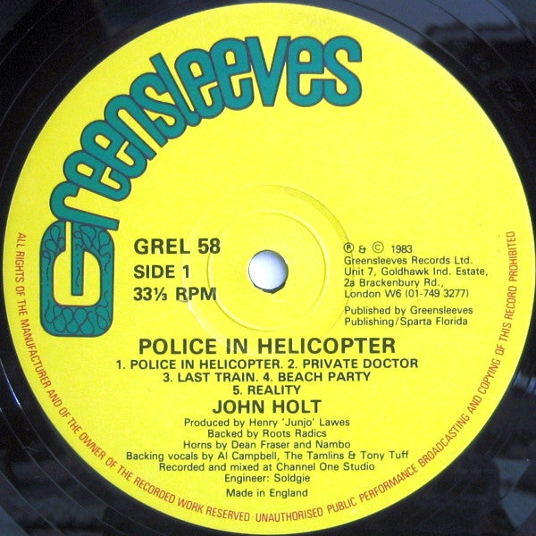 John Holt : Police In Helicopter (LP, Album)