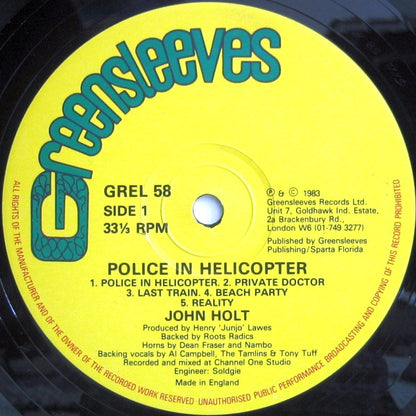 John Holt : Police In Helicopter (LP, Album)