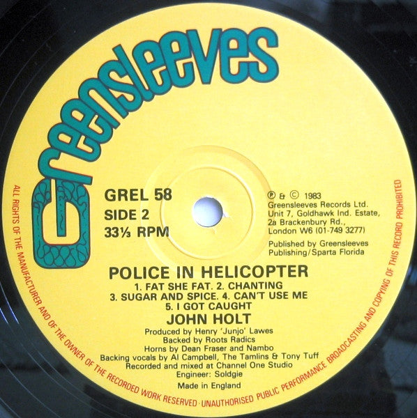 John Holt : Police In Helicopter (LP, Album)