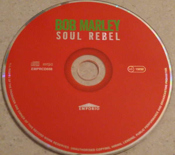 Bob Marley : Soul Rebel (CD, Comp)